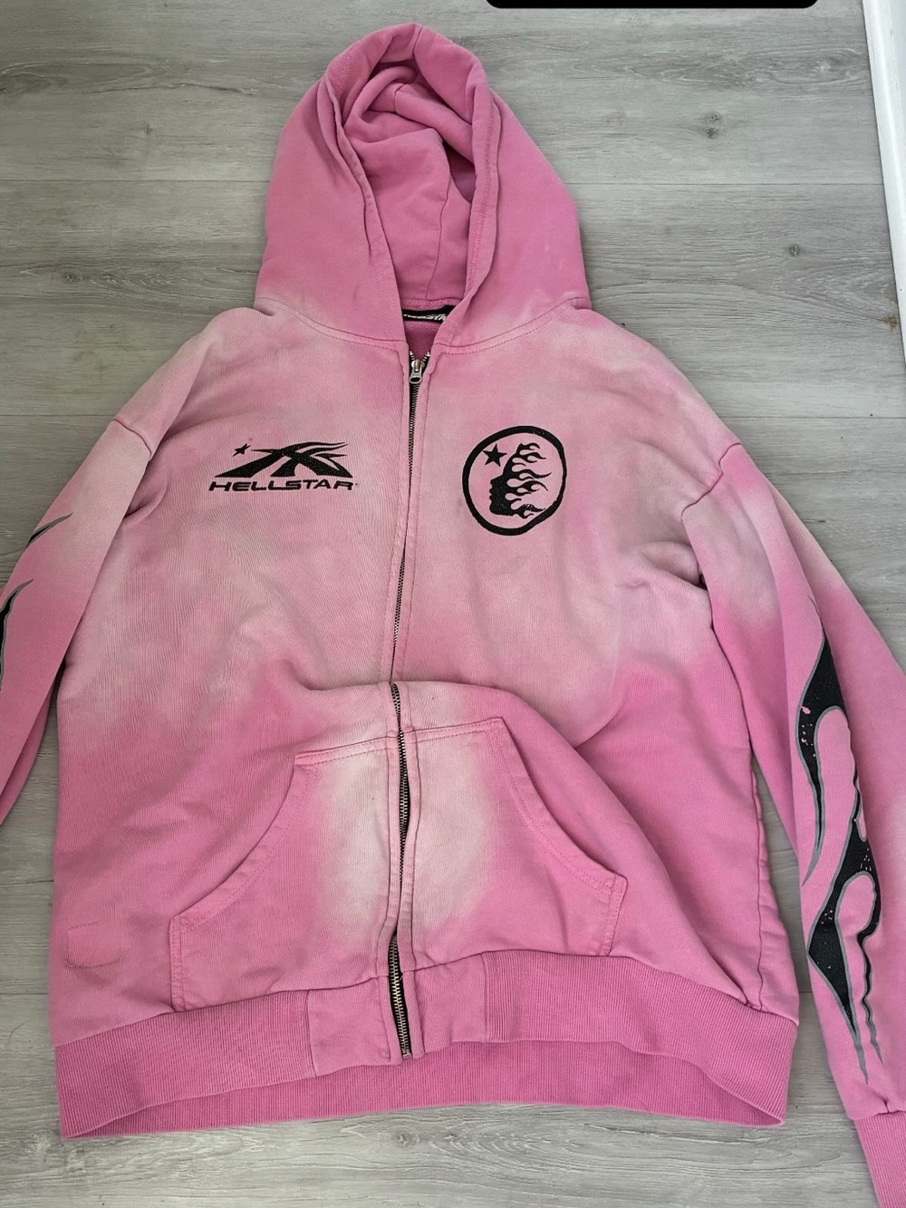 Pink Zip-Up Hoodie Jacket